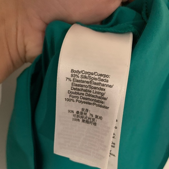 🌵DKNY Green Silk Tank🌵 - Picture 7 of 7